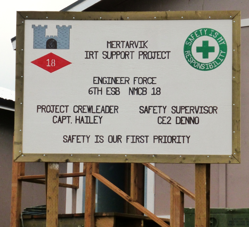 IRT Support Project Sign